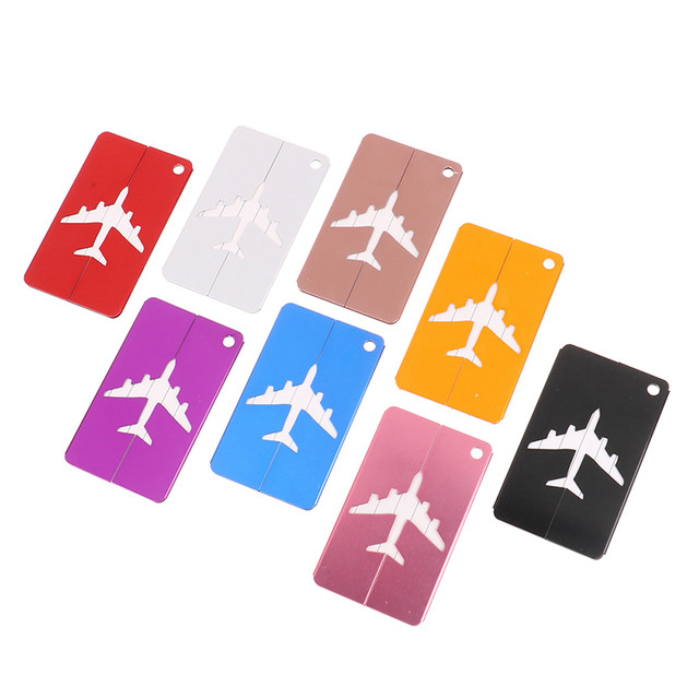1PC Aluminium Alloy Travel Luggage Tags Baggage Name Tags Suitcase Address  Label Holder Metal Luggage Tag Travel Accessories - AliExpress